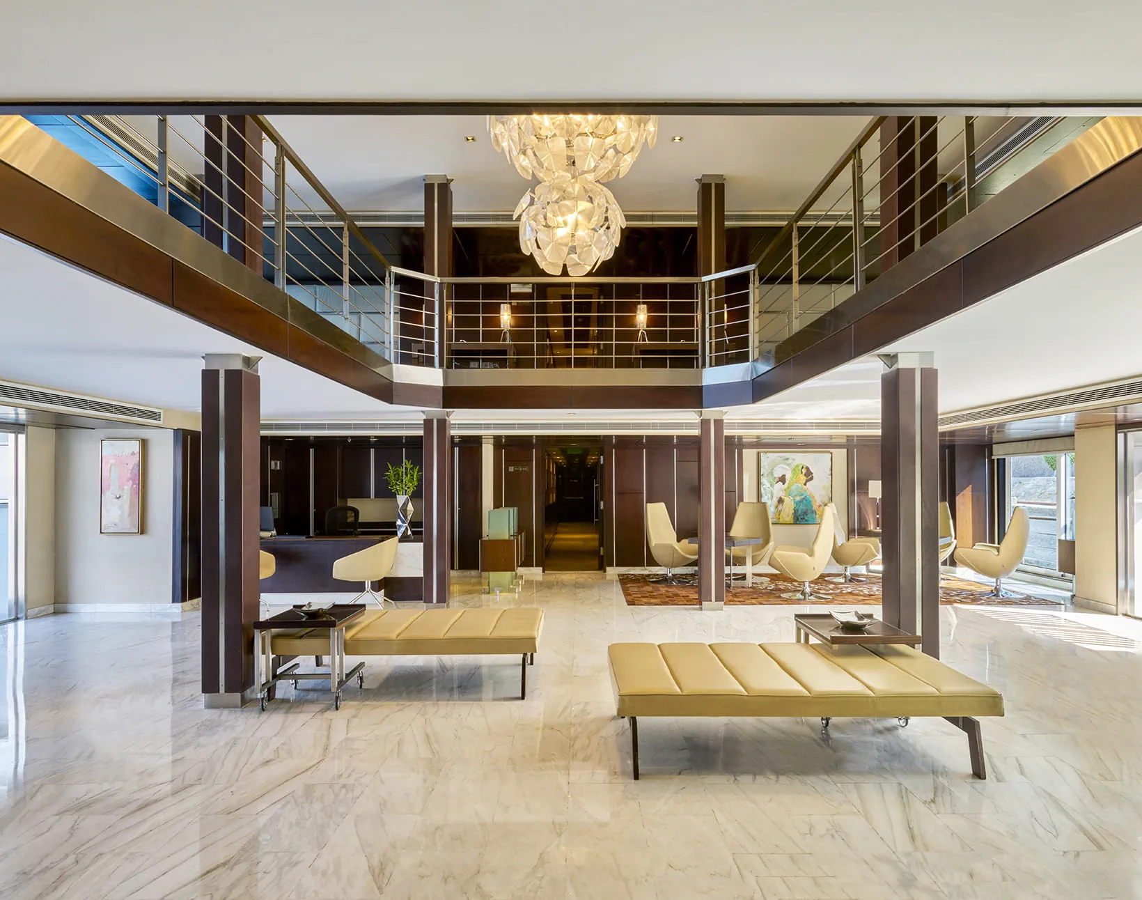 Lobby of the The Oberoi Philae, Luxury Nile Cruiser Nile cruise